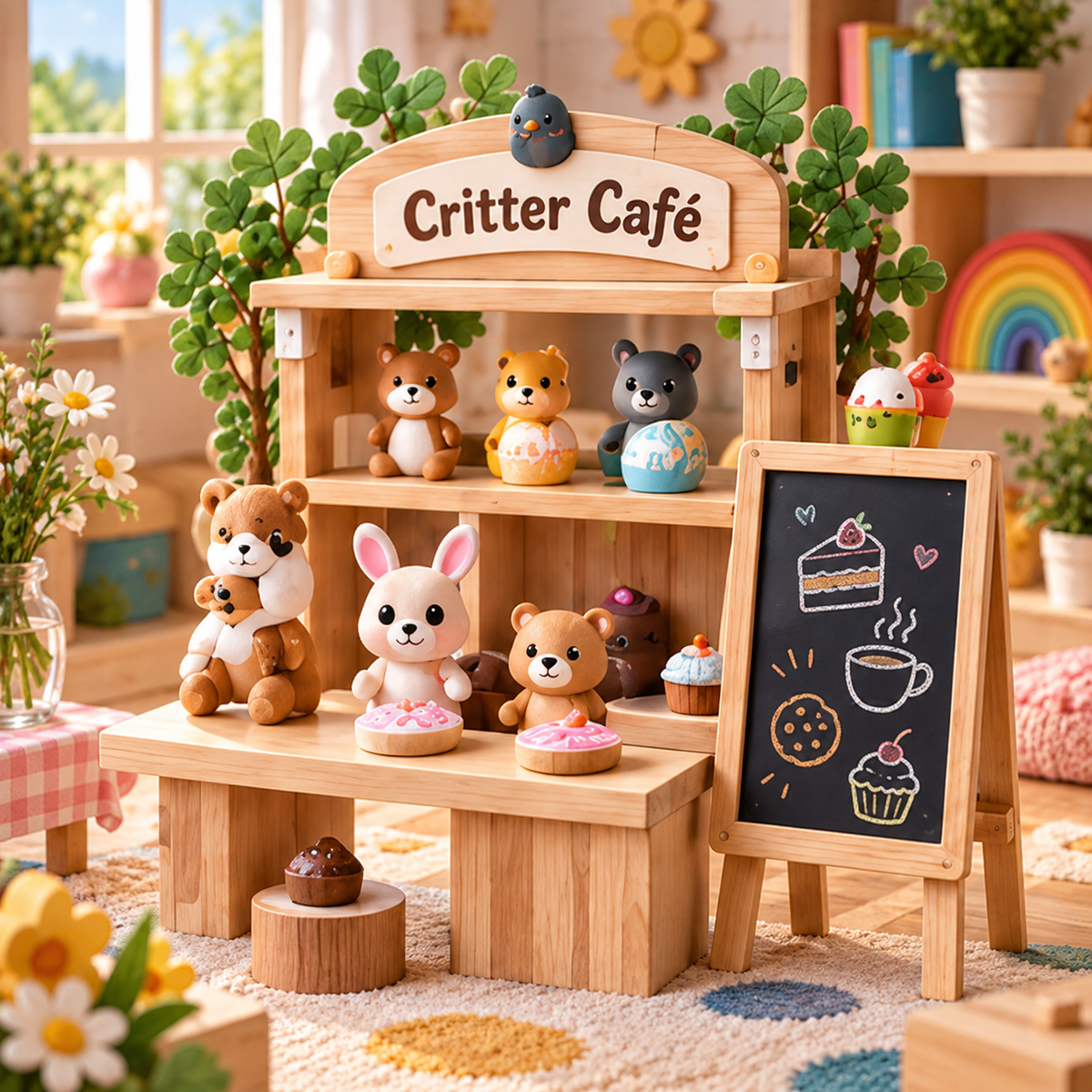 mypawvoi® Critter Café Pretend Play Set